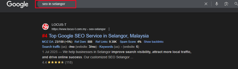 seo in selangor
